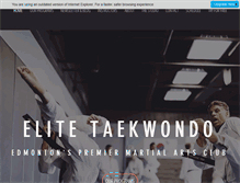 Tablet Screenshot of elite-tkd.com
